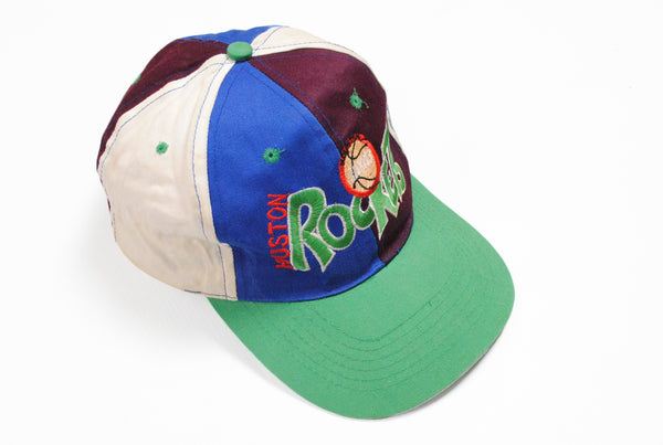 Vintage Houston Rockets Cap rare 90s multicolor hat
