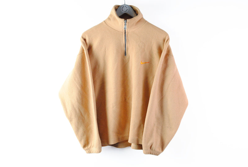 Vintage Nike Bootleg Fleece Small orange snakk swoosh logo retro 90s sweater