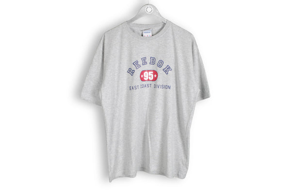 Vintage reebok t-shirt 95 east coast division gray tee