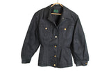 Vintage Junior Jean Paul Gaultier black jean jacket