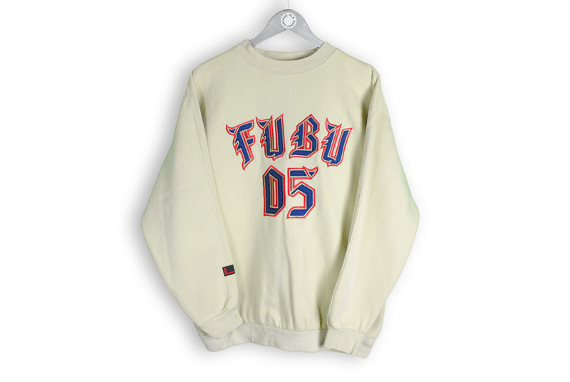 Vintage Fubu Sweatshirt big logo hip hop 05 90s