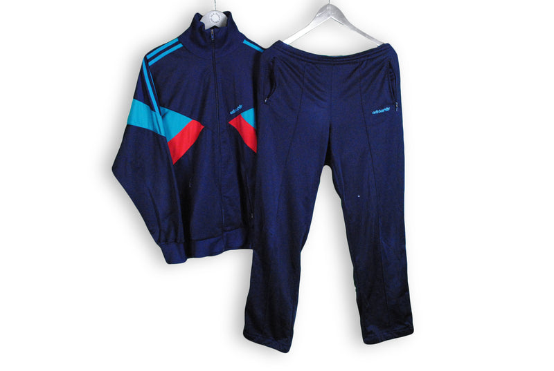 Vintage Adidas Tracksuit Large / XLarge blue polyester classic athletic suit