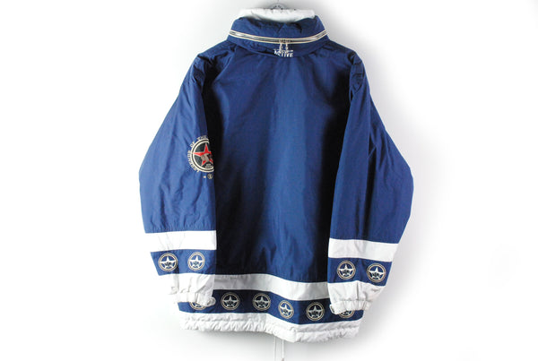 Vintage Bogner Goan Thylmann Jacket Women's 42 new mexico bulls retro style blue big logo white ski jacket