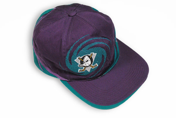 Vintage Mighty Ducks Anaheim Cap purple big logo rare