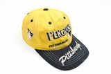 Vintage Penguins Pittsburgh Cap yellow black big logo NHL Hockey hat