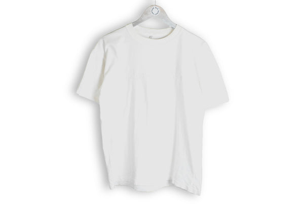 Vintage Christian Dior Embroidery Logo Bootleg T-Shirt Medium big logo white