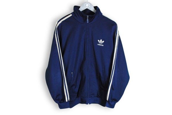 Vintage Adidas Track Jacket Large navy  blue big logo