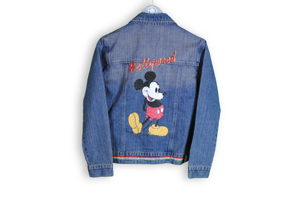 Vintage Dolce & Gabbana Hollywood Disney "Mickey Mouse" Denim Jacket Women's 32/46