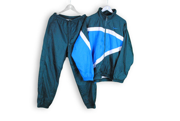 vintage nike tracksuit blue big logo sport wear