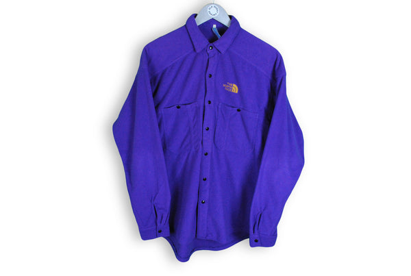 Vintage The North Face Fleece Shirt XLarge purple sweater 90s