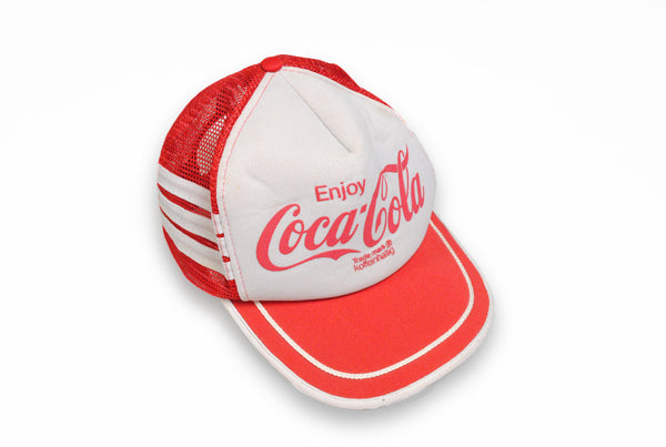 Vintage Coca-Cola Trucker Cap enjoy white  red