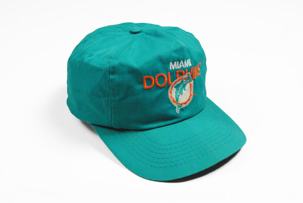 Vintage Miami Dolphins Cap big logo green orange NFL baseball hat