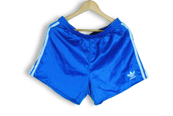 vintage 80s adidas shorts blue classic