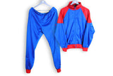 Vintage Puma Tracksuit Large / XLarge red blue 80s suit jacket and pants sport