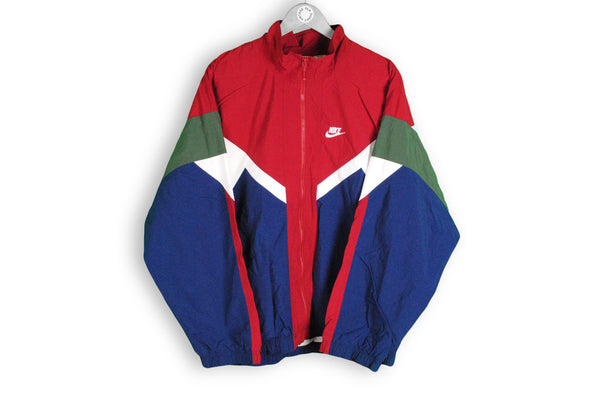 Vintage Nike Track Jacket XLarge red blue green multicolor athletic coat