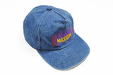 Vintage American Masters Cap jeans blue cotton big logo USA hat work 