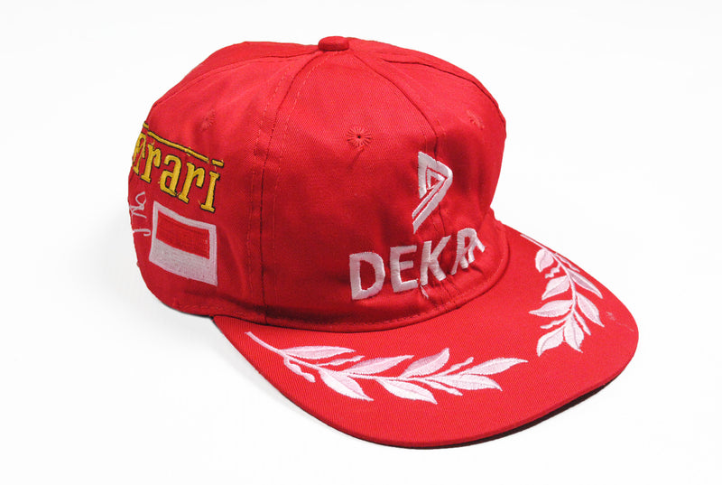 Vintage Ferrari Cap Dekra Monaco 90s Michael Schumacher big logo hat