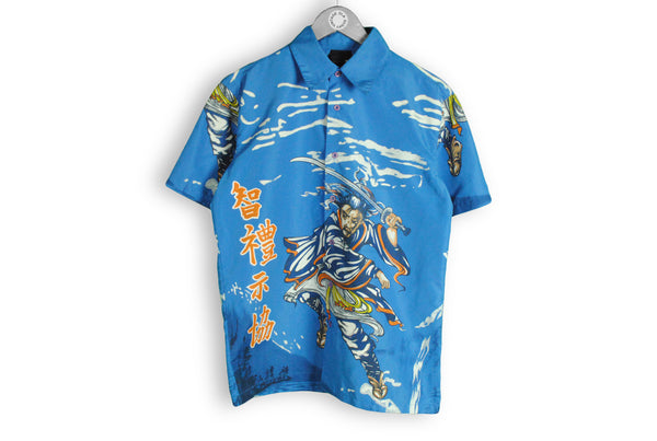 vintage samurai hawaii shirt japan style 