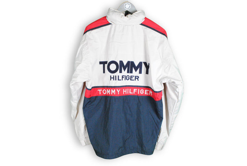 Vintage Tommy Hilfiger Jacket XLarge bootleg big logo 