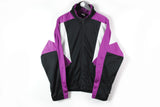 Vintage Puma Track Jacket XLarge black purple 90s sport style authentic windbreaker