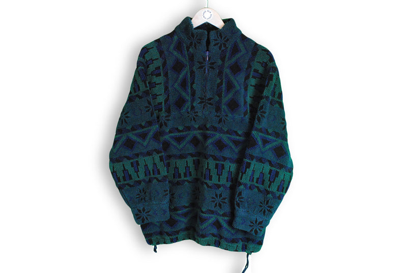 fleece multicolor vintage sweater