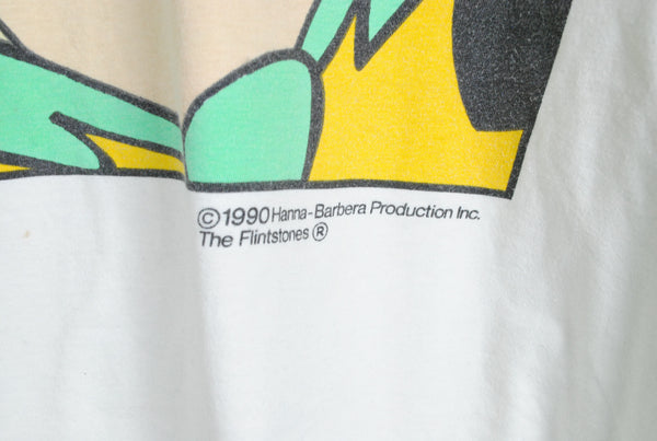 The Flintstones 1990 Fred T-Shirt Hanna Barbera Production big logo Fred tee