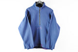 Vintage Mammut Fleece Half Zip Large blue mountain life retro 90s outdoor sweater