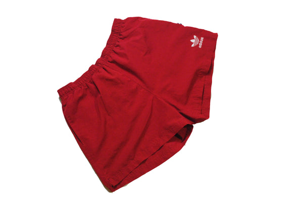vintage adidas red shorts summer swimming 