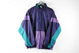 Vintage Adidas Track Jacket Large purple 90s retro classic sport coat