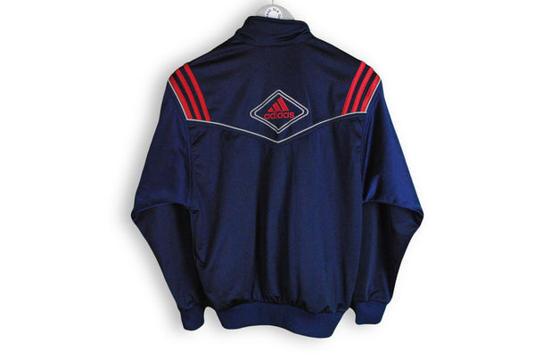 Vintage Adidas Track Jacket Women's Large navy blue big logo