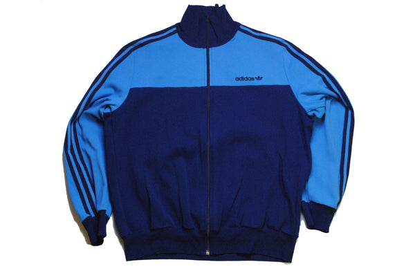 vintage adidas 80s track jacket blue