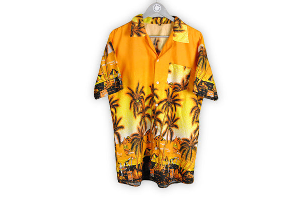 vintage hawaii xl size shirt palm beach sea summer pattern