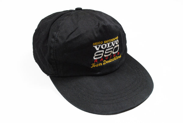 Vintage Volvo Racing Cap black big logo hat