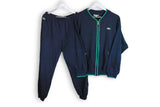 vintage lacoste tracksuit suit cardigan and pants