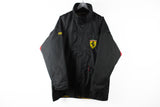 Vintage Ferrari Jacket XLarge black small logo 90s