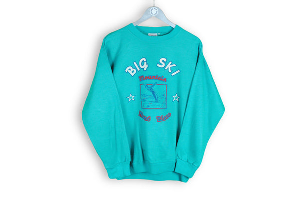 Vintage Mont Blanc Big Ski Sweatshirt Small