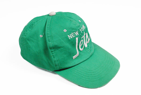 Vintage New York Jets Cap green baseball hat retro 90s 