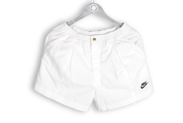 vintage Nike white shorts tennis retro logo