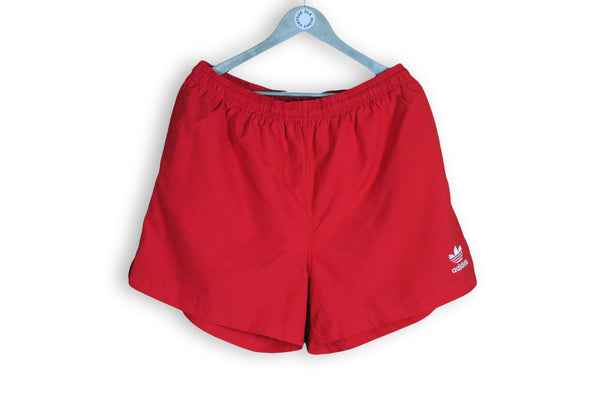 vintage adidas red shorts 90s