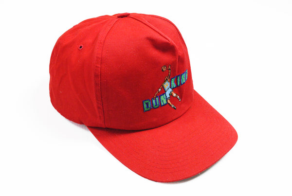 Vintage Dunking Cap 90s big logo red basketball NBA Dunk King Contest hat
