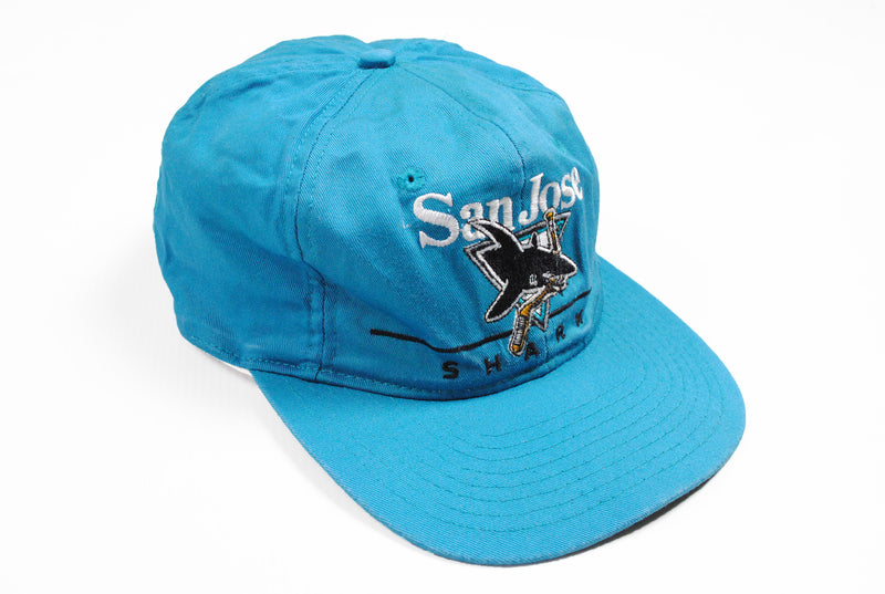 Vintage Sharks San Jose Cap blue big logo hat