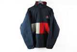 Vintage Tommy Hilfiger Jacket XLarge big logo 80s bootleg sport windbreaker