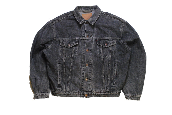 gray levis denim jacket xlarge size