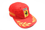 Vintage Ferrari Cap big logo red yellow Michael Schumacher hat