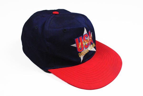 Vintage USA Dream Team 1965 Cap big logo 90s star baseball hat