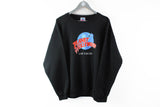 Vintage Planet Hollywood Sweatshirt XLarge made in USA Las Vegas black big logo sport jumper
