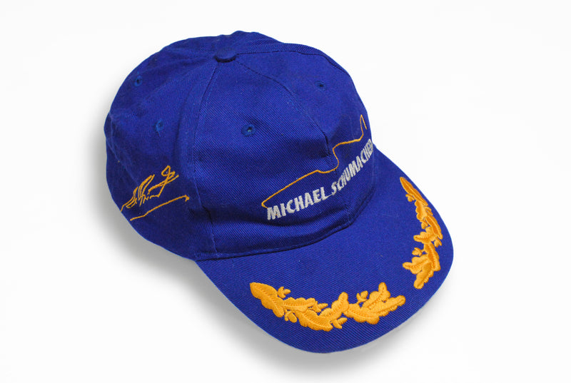 Vintage Michael Schumacher Cap ferrari blue gold cap