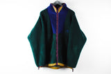 Vintage Helly Hansen Fleece Large / XLarge green heavy winter sweater outdoor jacket 