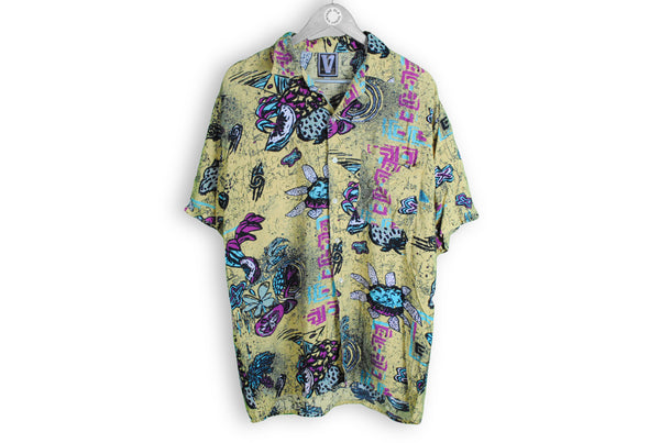 abstract pattern hawaii shirt vintage