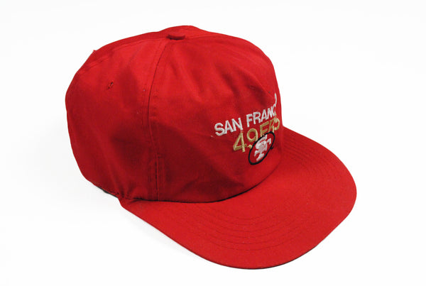 Vintage San Francisco 49ers Cap red big logo NFL 90s hat
